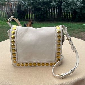 Jerome Dreyfuss Igor studded crossbody Cream
